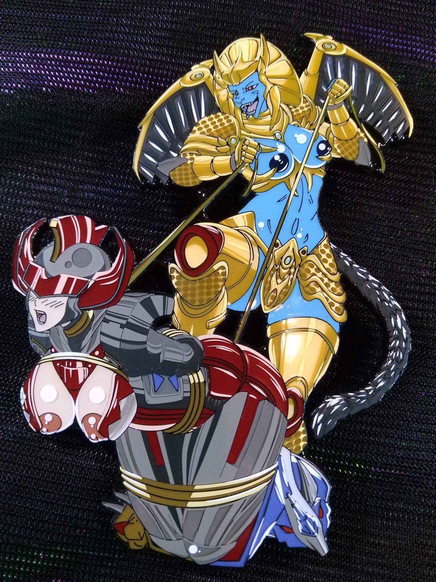 Mecha Monster Waifu Rangers: "Golden Girl" Enamel Pin